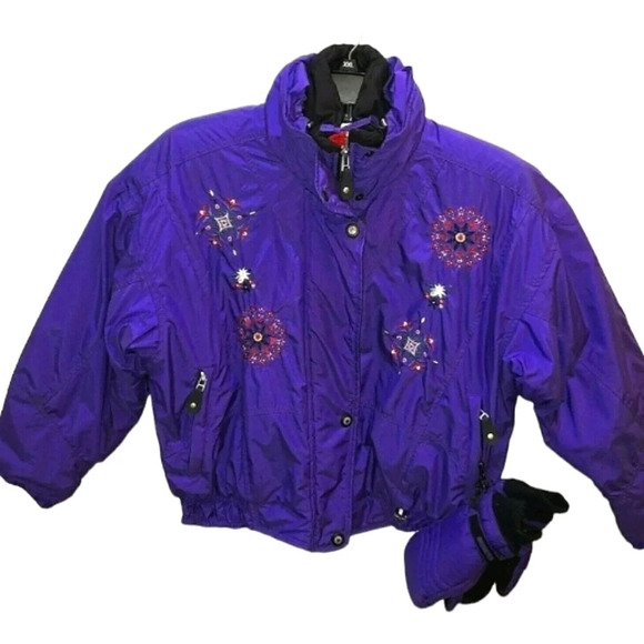 𝅺GORGEOUS Obermeyer Winter Jacket EUC ❤️ With Mittens - Picture 1 of 10